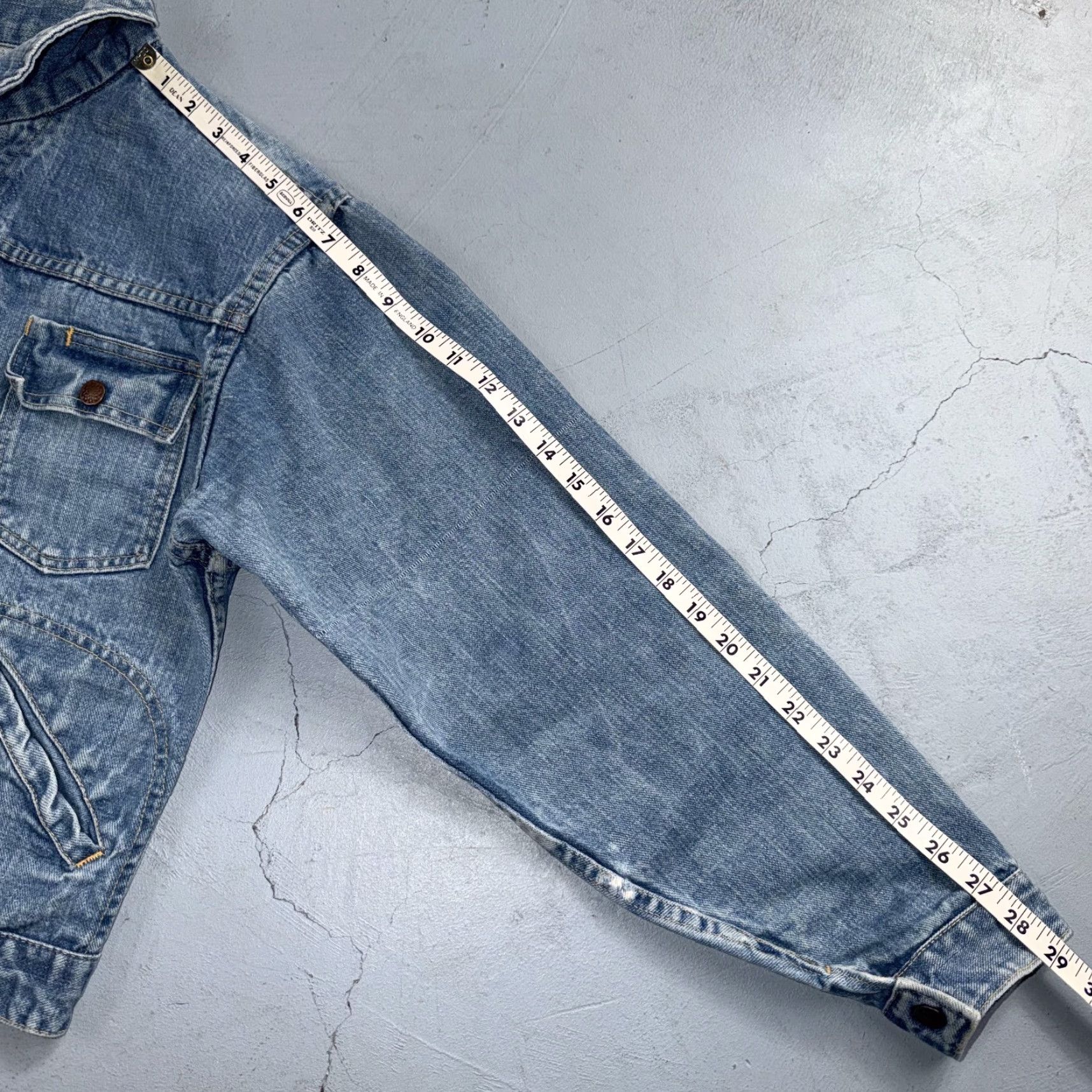 JCPenney VINTAGE Penneys Selvedge Denim Jacket Blue Size M 1960s Rockabilly Mens Size US M / EU 48-50 / 2 - 7 Thumbnail