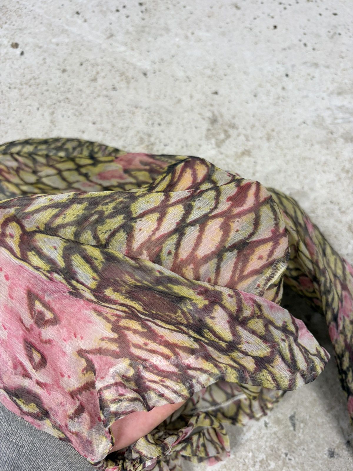 Just Cavalli Vintage 2000s Just Cavalli Snake Skin Print Mermaid Mesh Top Size M / US 6-8 / IT 42-44 - 9 Thumbnail