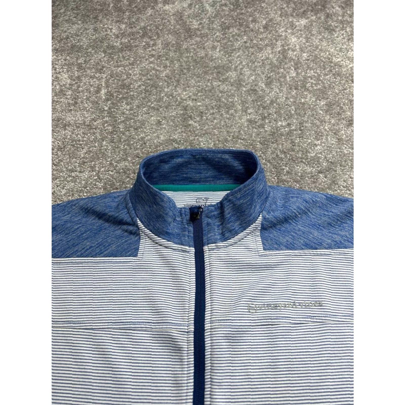 Vineyard Vines Vineyard Vines Jacket Mens 2XL White Striped Shep Shoulder Sankaty Performance Shirt Size US XXL / EU 58 / 5 - 3 Thumbnail