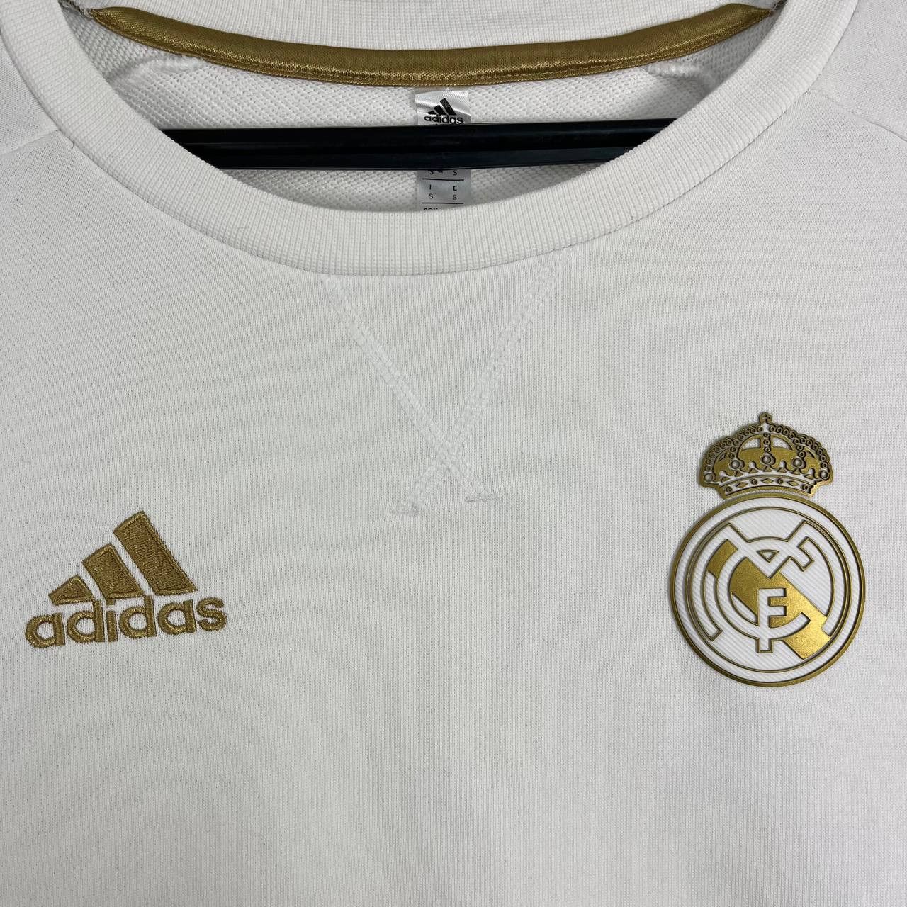 Adidas Real Madrid Adidas 2019 Sweatshirt Training White Size S Size US S / EU 44-46 / 1 - 3 Thumbnail