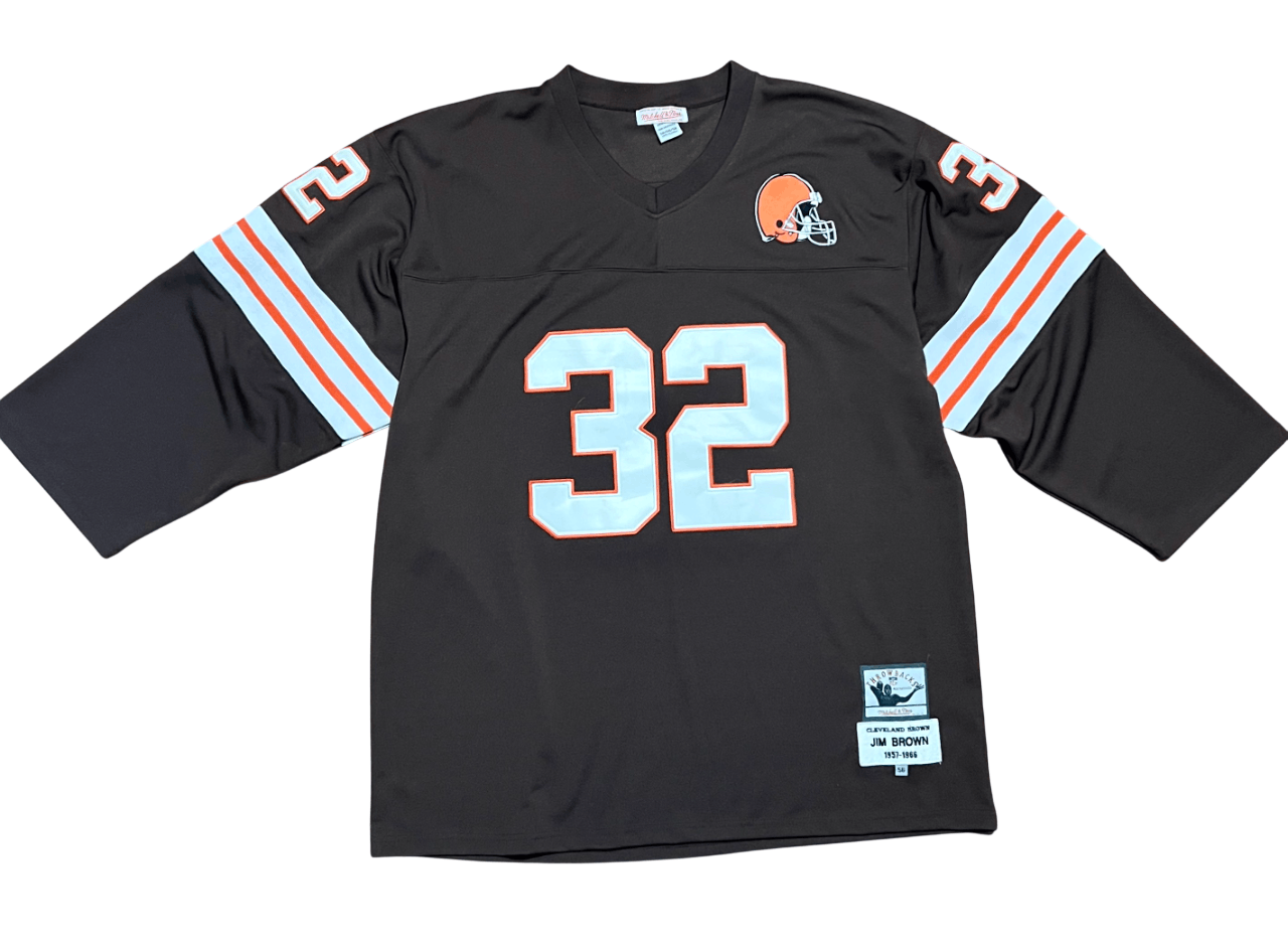 Mitchell & Ness Jim Brown Cleveland Browns Mitchell & Ness Vintage Jersey Size US XXL / EU 58 / 5 - 1 Thumbnail