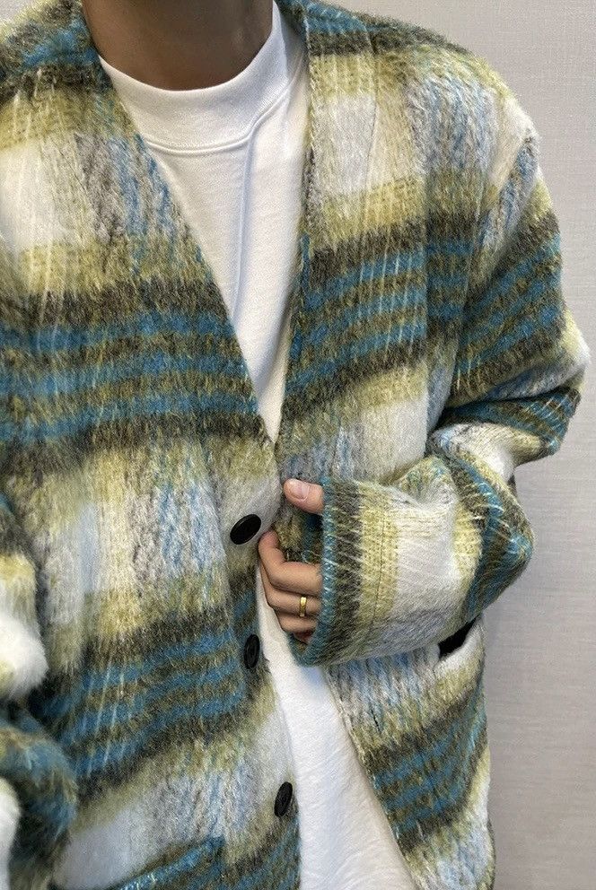 Japanese Brand × Vintage Outdoor retro vintage fluffy plaid fashion jacket Size US L / EU 52-54 / 3 - 2 Thumbnail