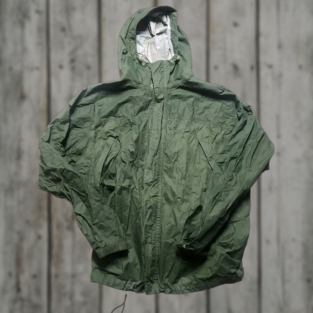 Vintage VINTAGE L.L. Bean Windbreaker Jacket Zip Green Mens Large Size US L / EU 52-54 / 3 - 1 Thumbnail