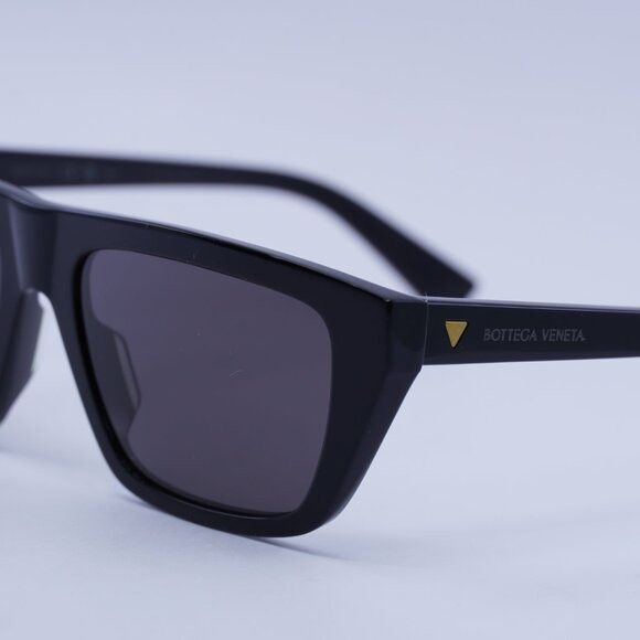 Bottega Veneta Bottega Veneta BV1291S 001 Sunglasses Black Rectangle Frame Size ONE SIZE - 2 Thumbnail