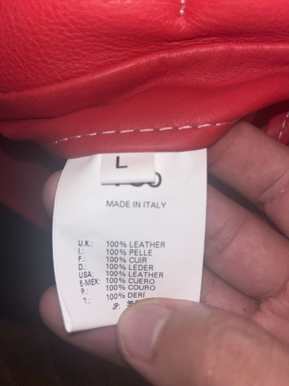 Designer 730 Los Angeles LA Leather Red Bucket Hat size L Size ONE SIZE - 11 Thumbnail