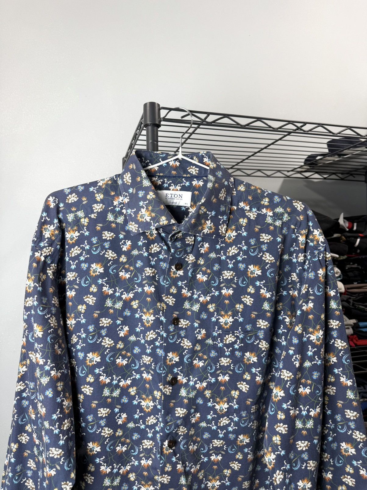 Eton Eton Flowers Print Shirt Buttons Up Size US M / EU 48-50 / 2 - 2 Thumbnail