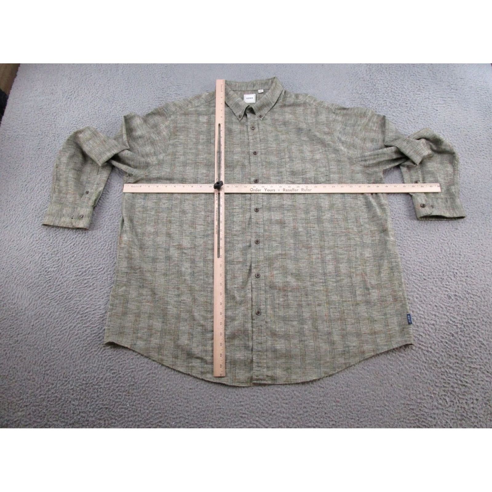 Vintage ROWN Men’s Button-Down Green Checkered Shirt Size 3XB Big & Tall Long Sleeve Casual Preppy Size US XXL / EU 58 / 5 - 4 Thumbnail
