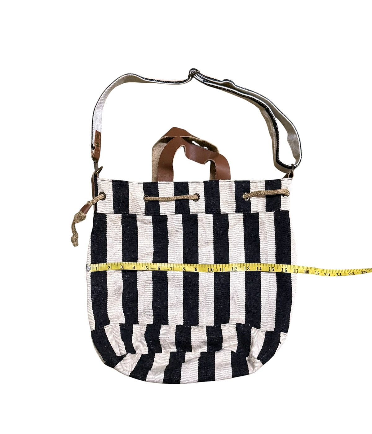 Japanese Brand Handmade Crossbody Leather Canvas Size ONE SIZE - 3 Thumbnail