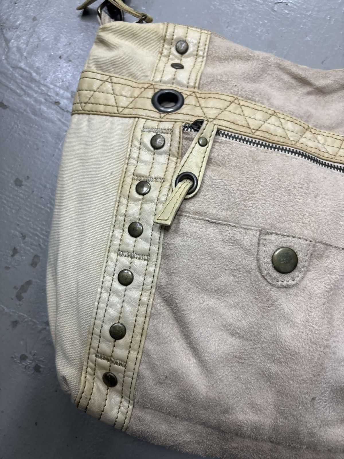 14th Addiction Suede Leather Grunge Punk Bag Y2k ifsixwasnine Lgb Size ONE SIZE - 5 Thumbnail