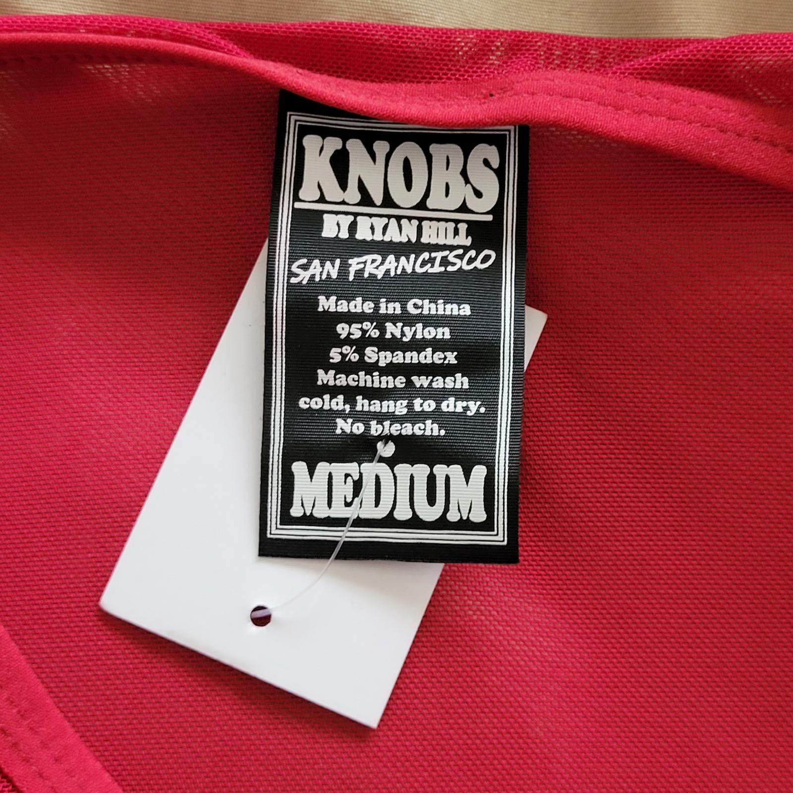 Other Knobs Men's Medium Red Sheer Mesh T-Shirt Stretch Clubwear Size US S / EU 44-46 / 1 - 5 Thumbnail
