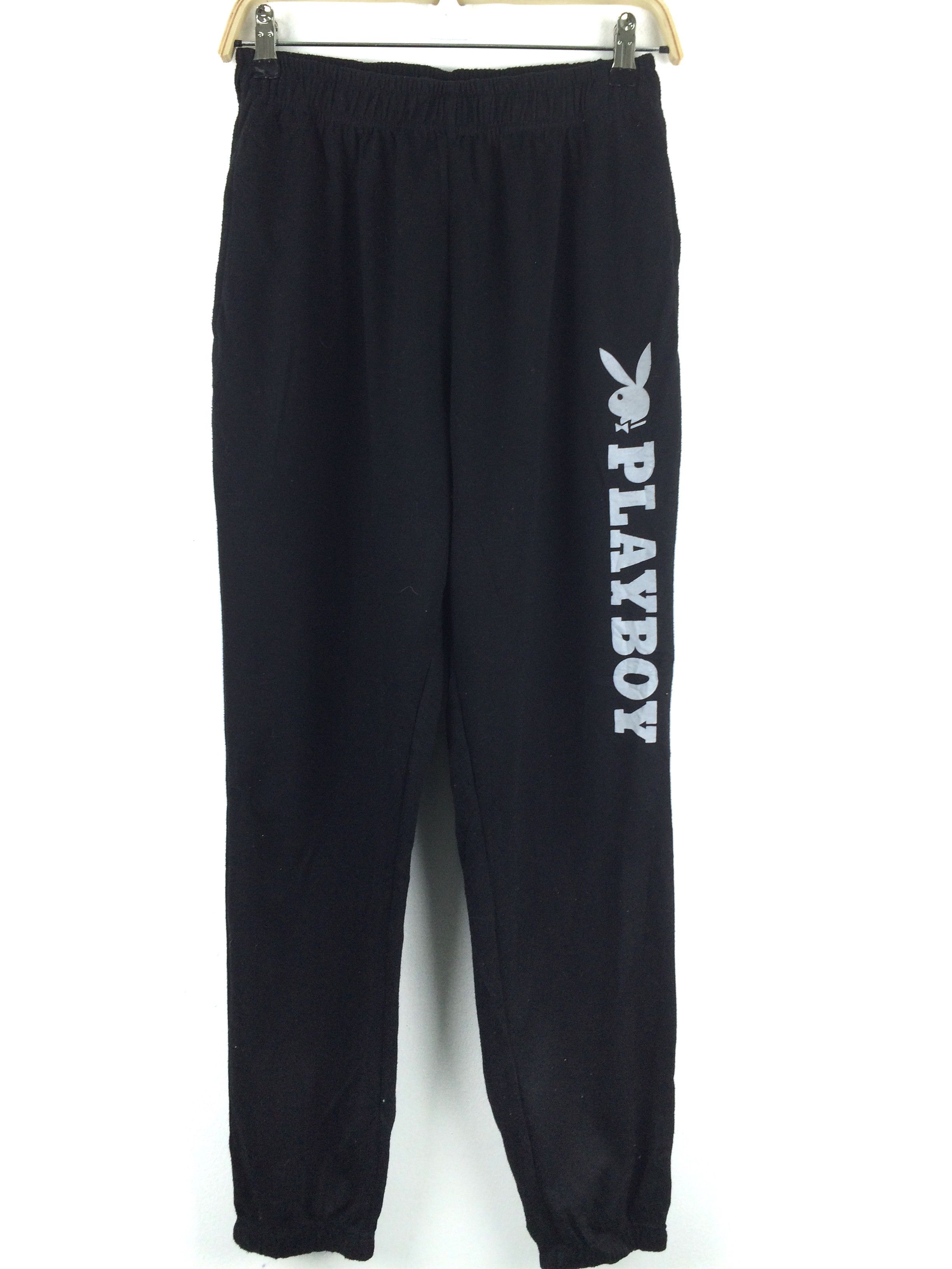 Playboy x123 NEED GONE! playboy big logo spell out SWEATpants Size US 34 / EU 50 - 1 Thumbnail