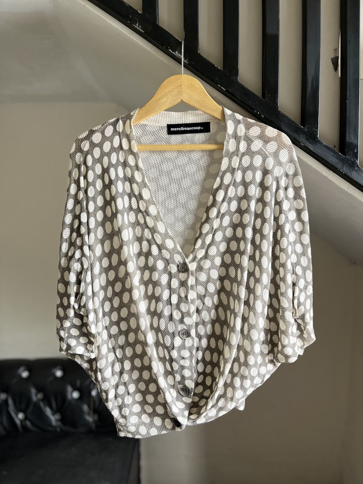 Issey Miyake Mercibeaucoup polkadot bat wings sweatshirt Size ONE SIZE - 1 Thumbnail