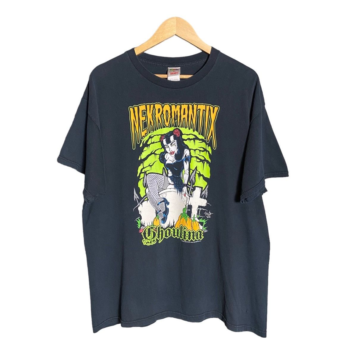 Band Tees × Vintage Vintage Nekromantix Band Tee Size US XL / EU 56 / 4 - 1 Thumbnail