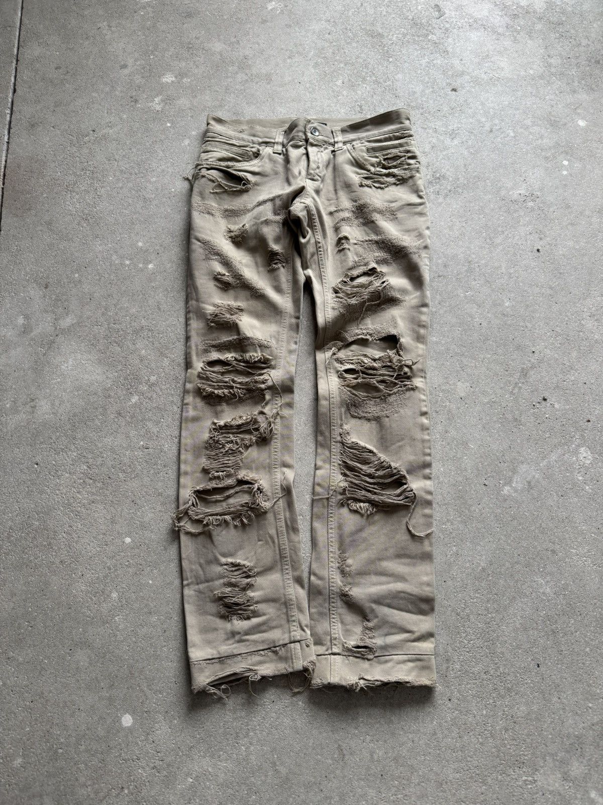 Dolce & Gabbana 2004 Dolce&Gabbana Distressed Ripped Jeans Size US 29 - 1 Thumbnail