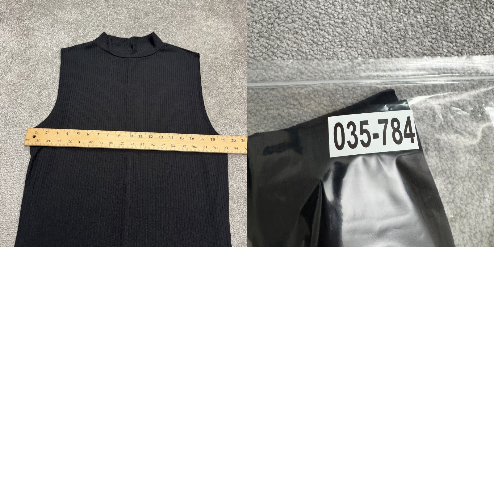 Topman Topman Dress Shirt Womens Sleeveless Ribbed Knit Mock Neck Knee Length Black M Casual Classic Size M / US 6-8 / IT 42-44 - 9 Thumbnail
