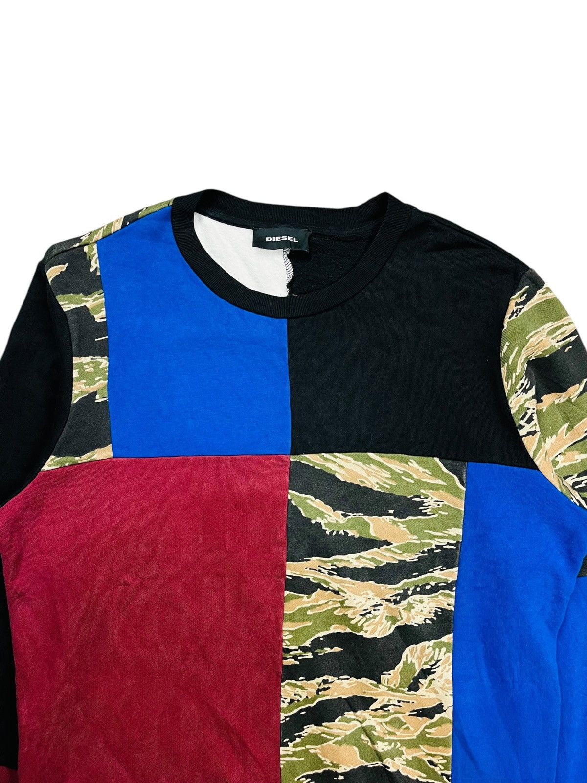 Diesel 2016 Diesel - Camo Patchwork Sweatshirt Size US M / EU 48-50 / 2 - 6 Thumbnail