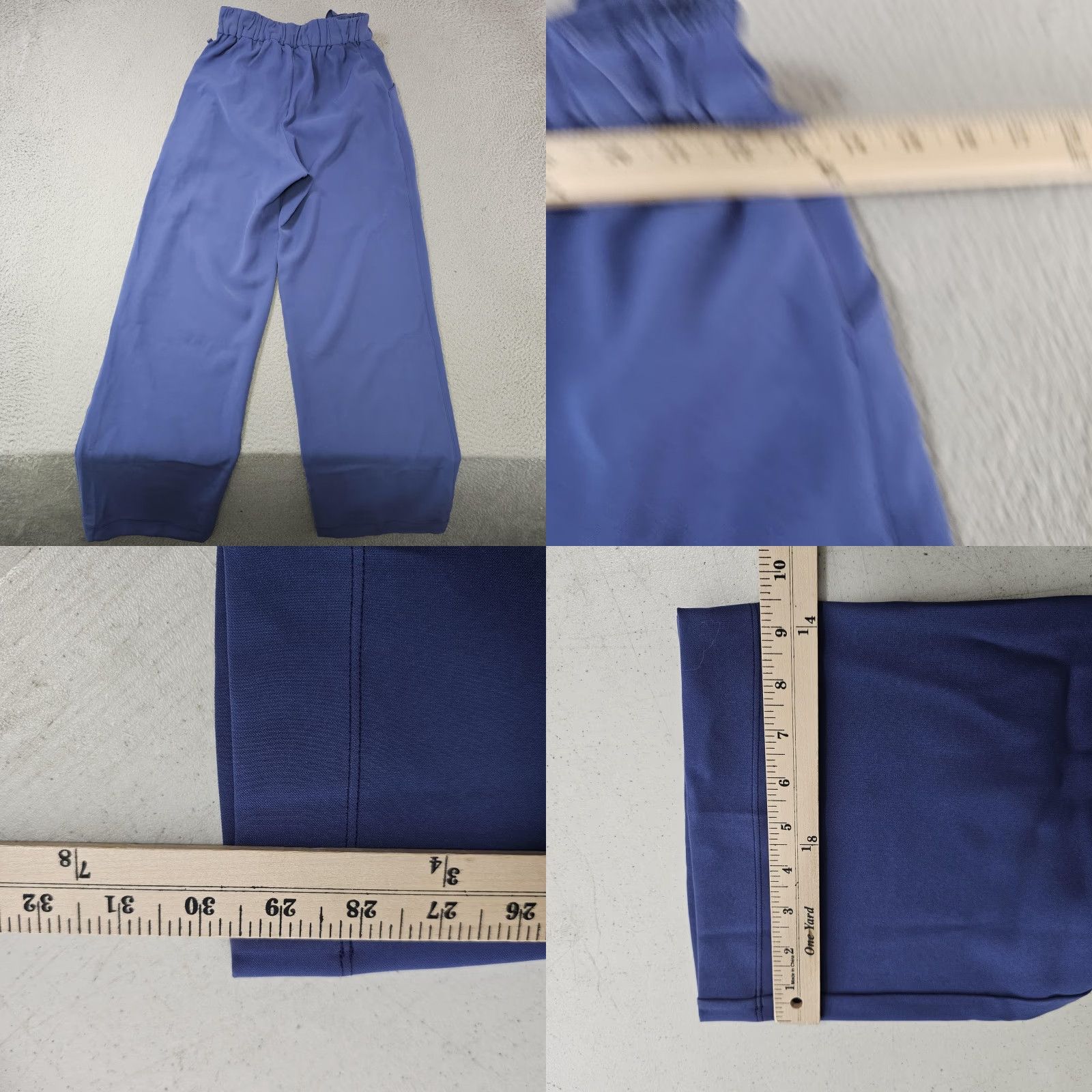 Lululemon Lululemon Pants Womens 2 Blue Paperbag High Rise Wide Leg Belted Pull On Casual Size 26" / US 2 / IT 38 - 8 Thumbnail