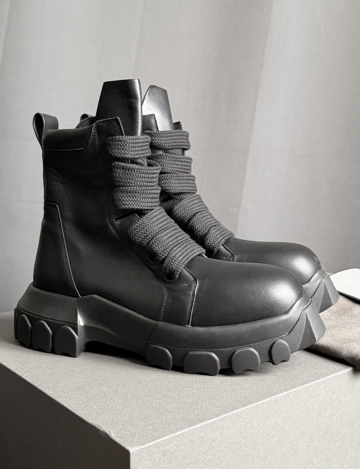 Rick Owens Rick Owens Black Pull On Bogun Boots 42 M9 Black