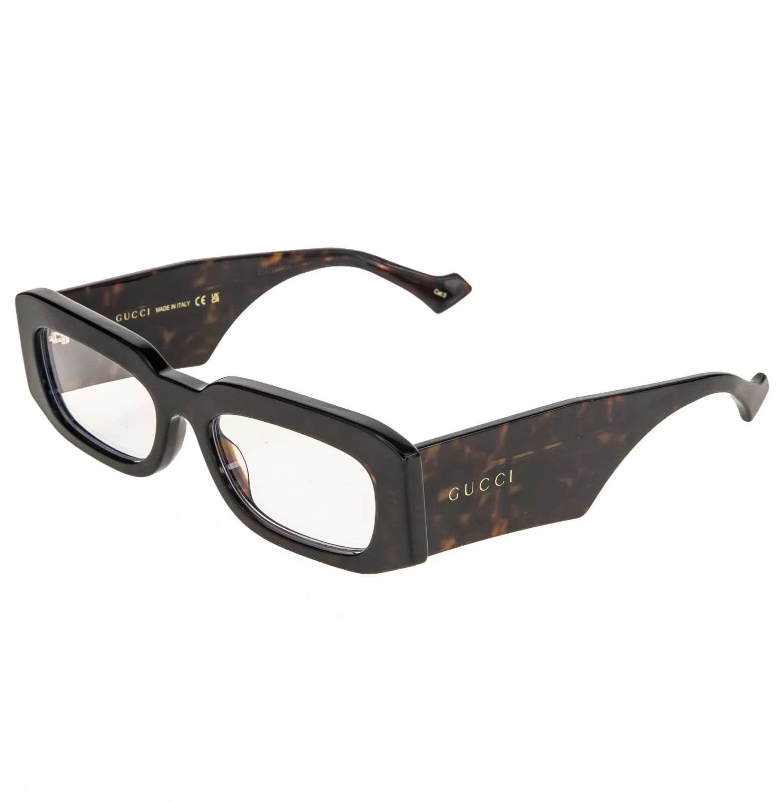 Gucci GUCCI 1426 Brown Clear Narrow Gg1426S Sunglasses 005 Size ONE SIZE - 4 Thumbnail