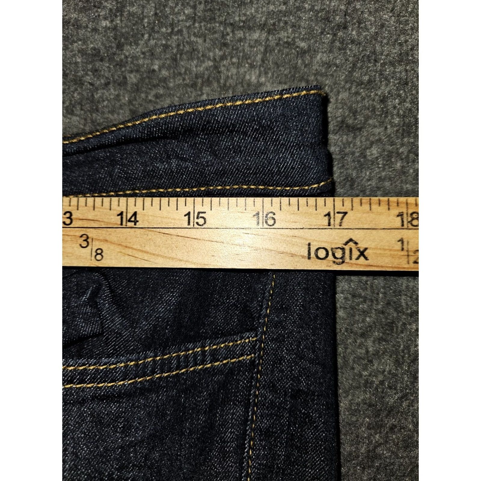 Vintage Judy Blue Jeans Women's 15/32 Skinny Mid Rise Stretch USA City Preppy Blue Denim Logo 29" Inseam Regular Fit Womens Size 36" / US 14 / IT 50 - 4 Thumbnail