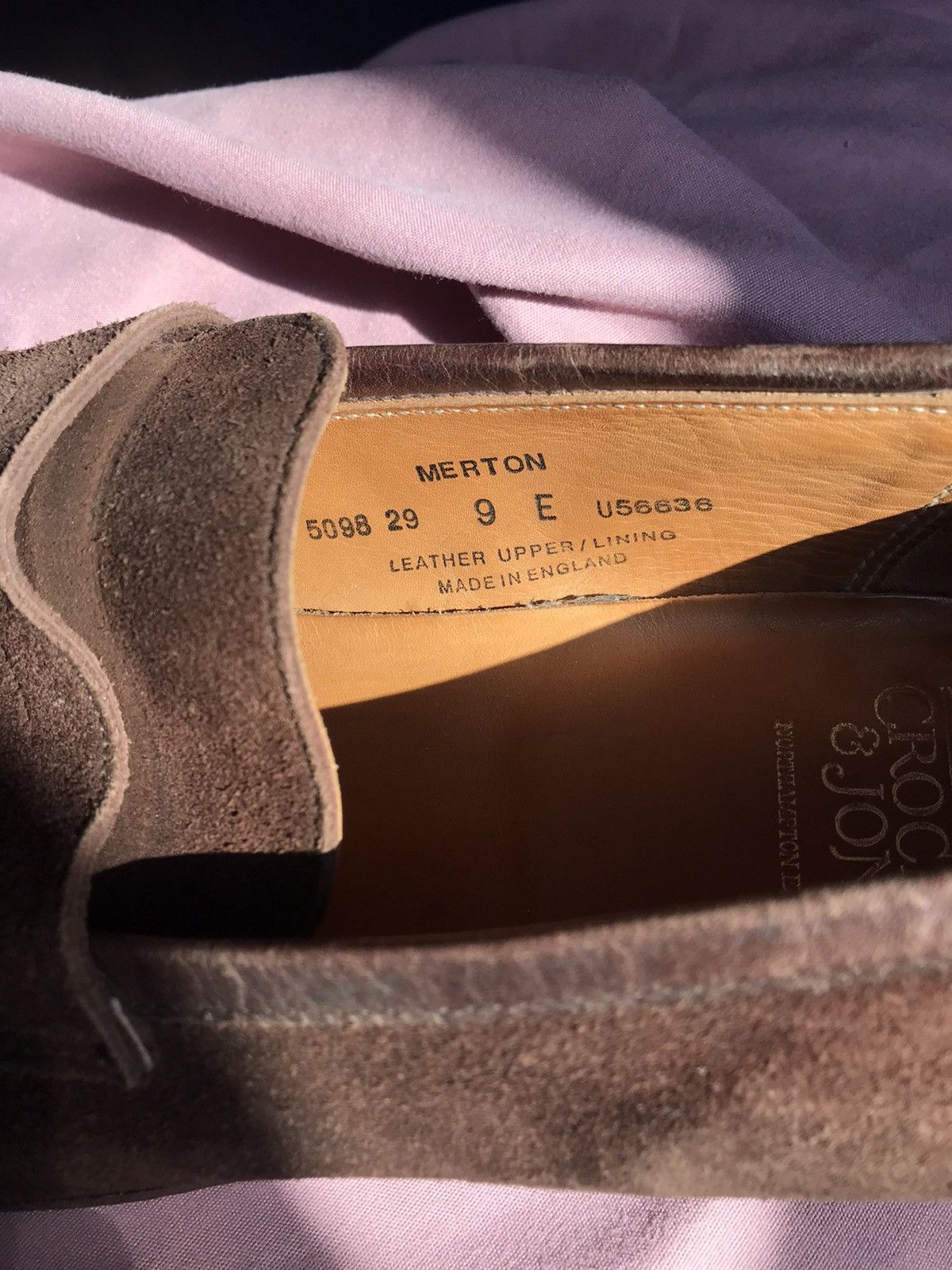 Crockett & Jones SUEDE CROCKETT&JONES HANDMADE IN ENGLAND BROWN PENNY LOAFERS Size US 9.5 / EU 42-43 - 6 Thumbnail