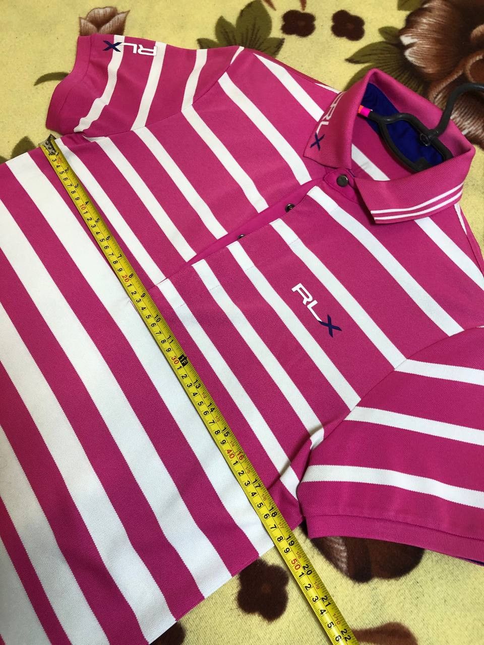 RLX Ralph Lauren RLX Ralph Lauren striped Short Sleeve Pink Shirt polo Size US M / EU 48-50 / 2 - 8 Thumbnail