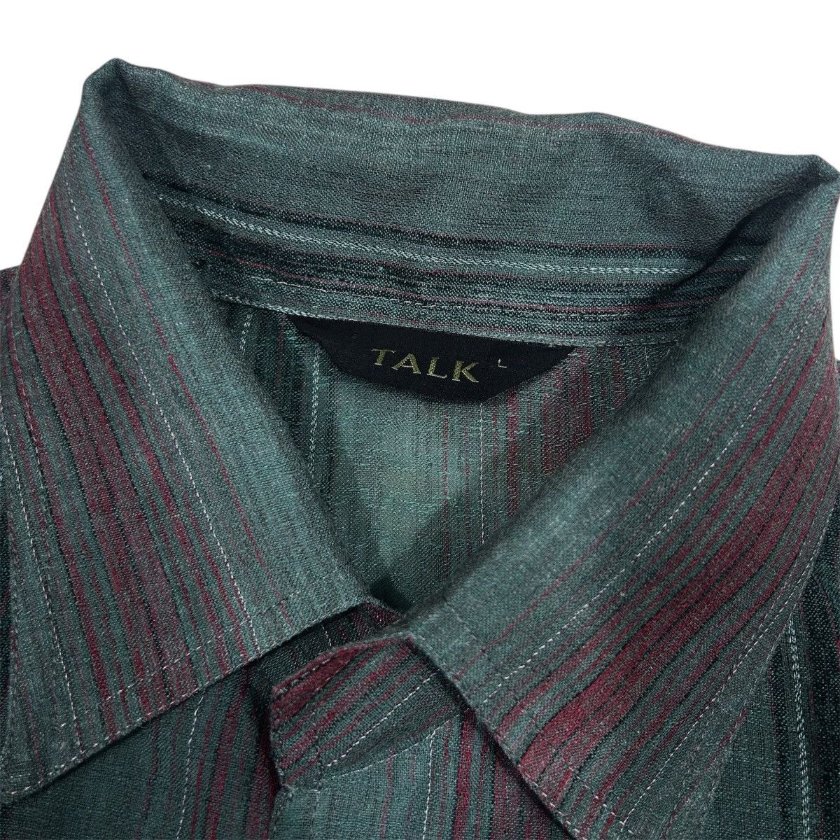 Other Talk Green Plaid Stripe Button Up Longsleeves Shirt Size US L / EU 52-54 / 3 - 4 Thumbnail
