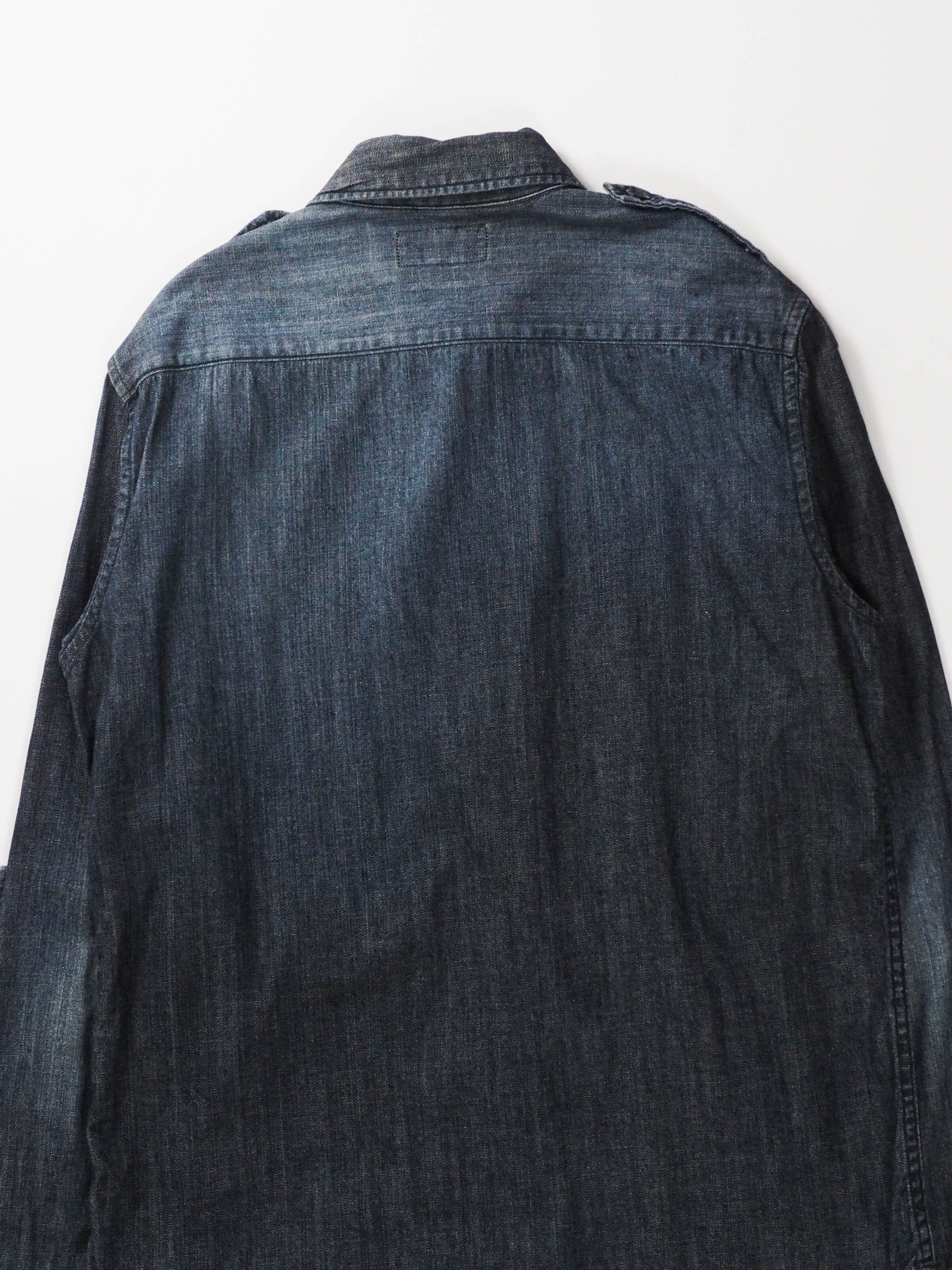 Yohji Yamamoto Yohji Yamamoto Reconstructed Denim Shirt Size US L / EU 52-54 / 3 - 14 Thumbnail