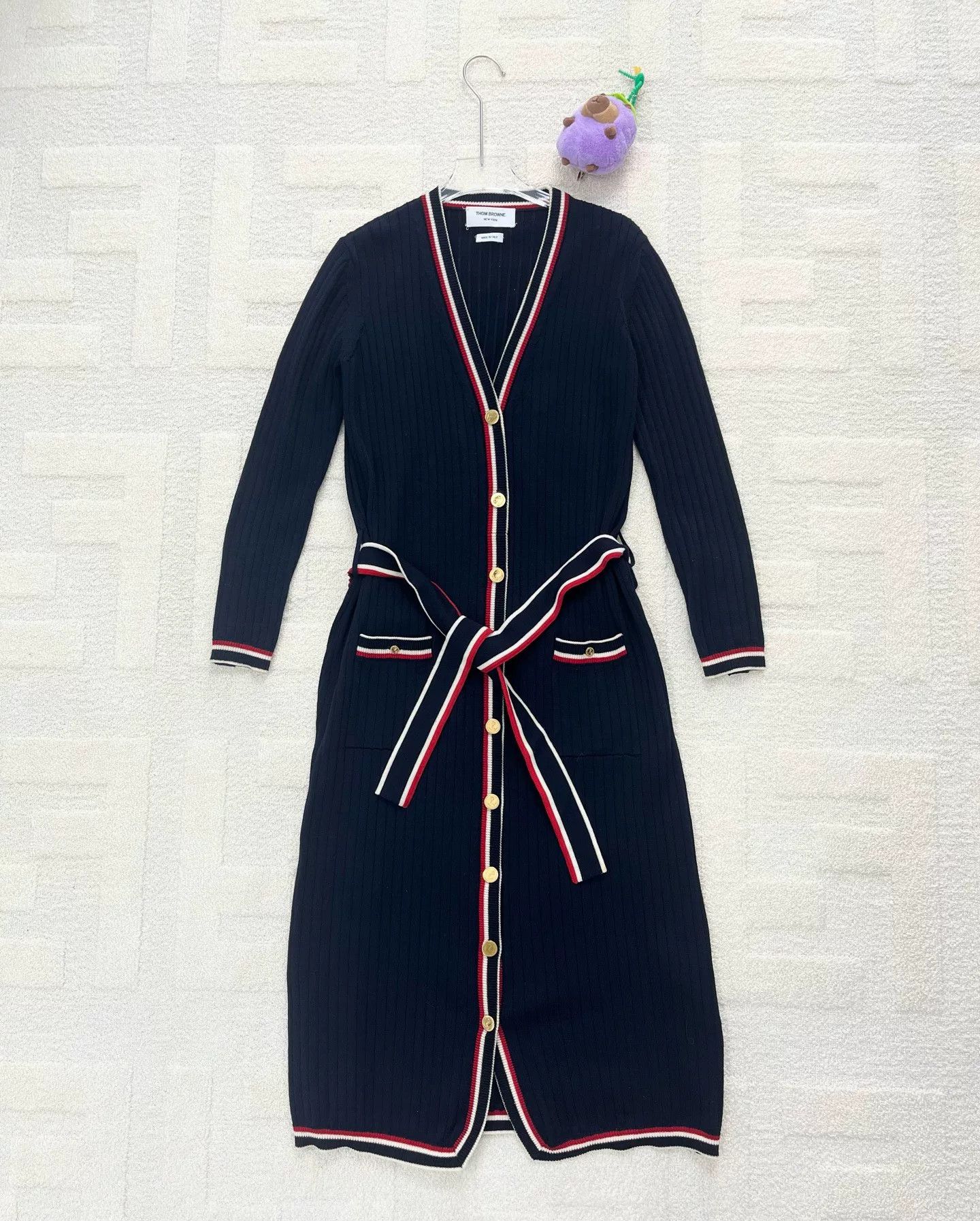 Thom Browne thom browne deep blue wool knit dress Size US M / EU 48-50 / 2 - 1 Thumbnail