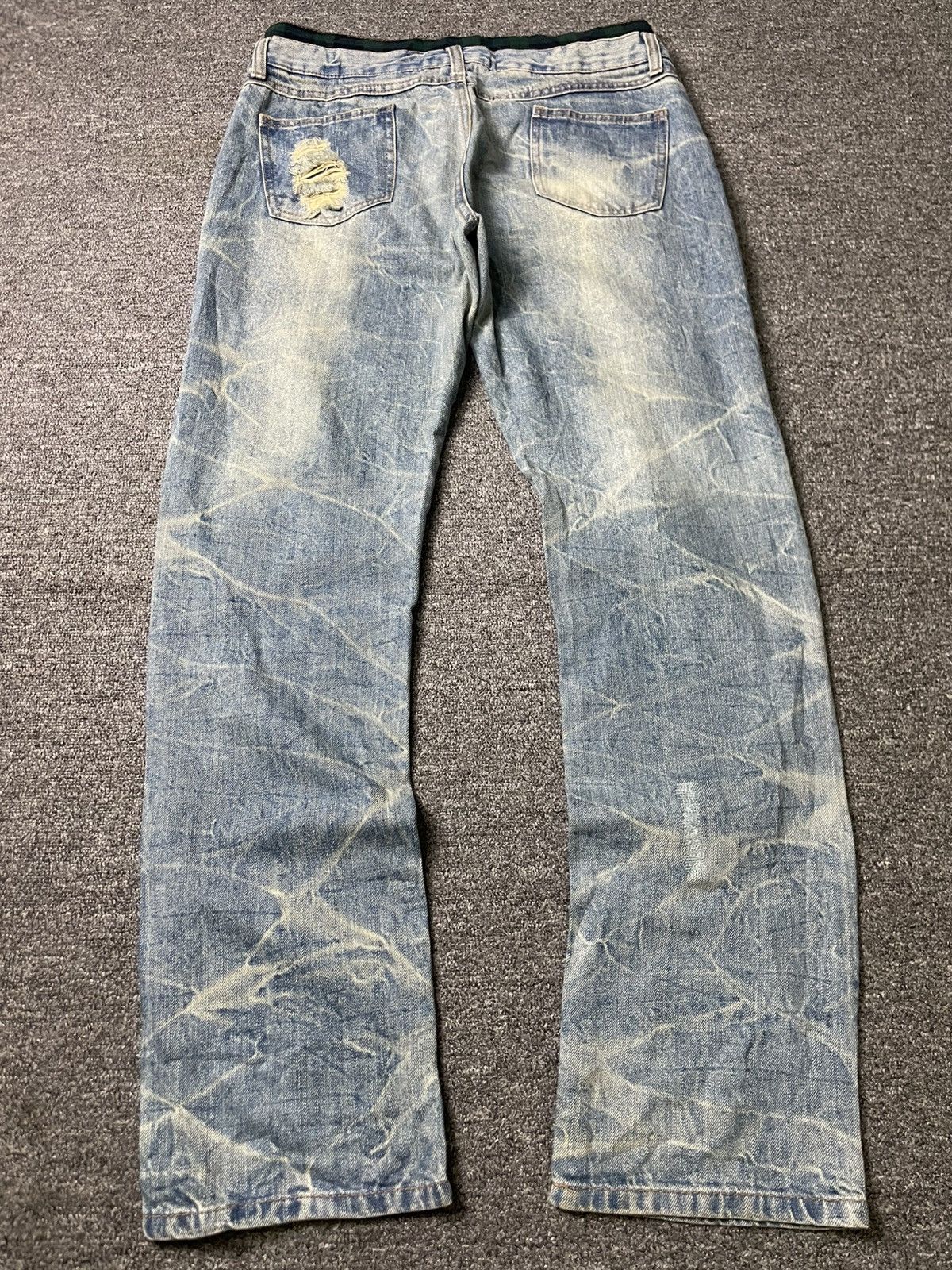 Vintage Japanese Brand Distressed Denim Ripped Jeans (67) Size US 32 / EU 48 - 15 Thumbnail