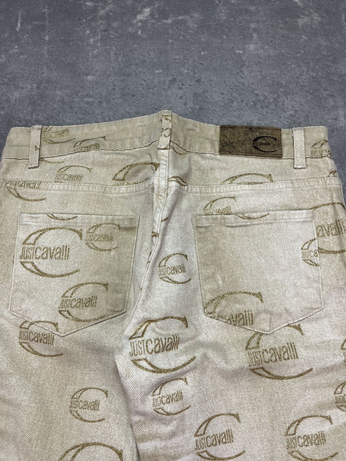 Just Cavalli 00s Just Cavalli Monogram Print Flared Jeans 28 Size US 28 / EU 44 - 14 Thumbnail