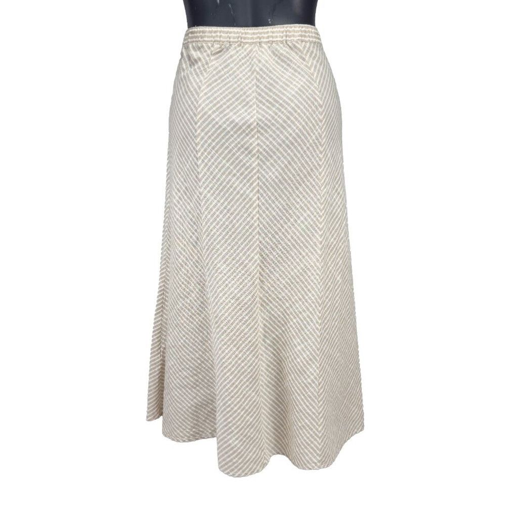Other MAX STUDIO Yarn Dye Button Beige Off White Maxi Skirt Boho M Size 30" / US 8 / IT 44 - 8 Thumbnail