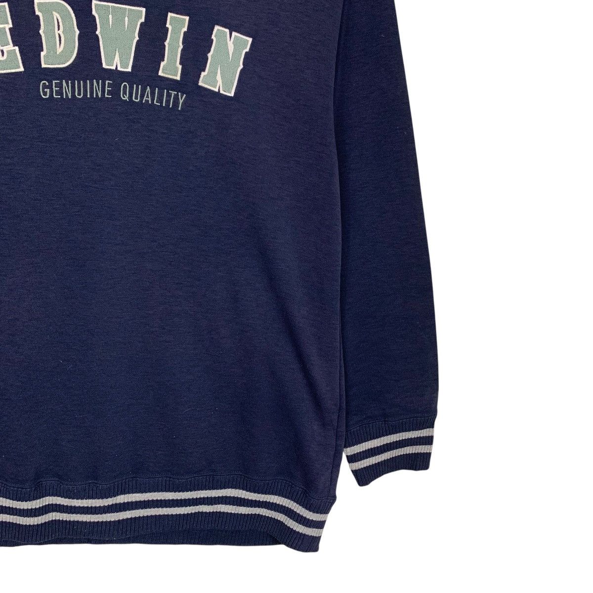 Edwin Vintage 90’s EDWIN Big Logo Crewneck Sweatshirt #3575-C163 Size US M / EU 48-50 / 2 - 7 Thumbnail