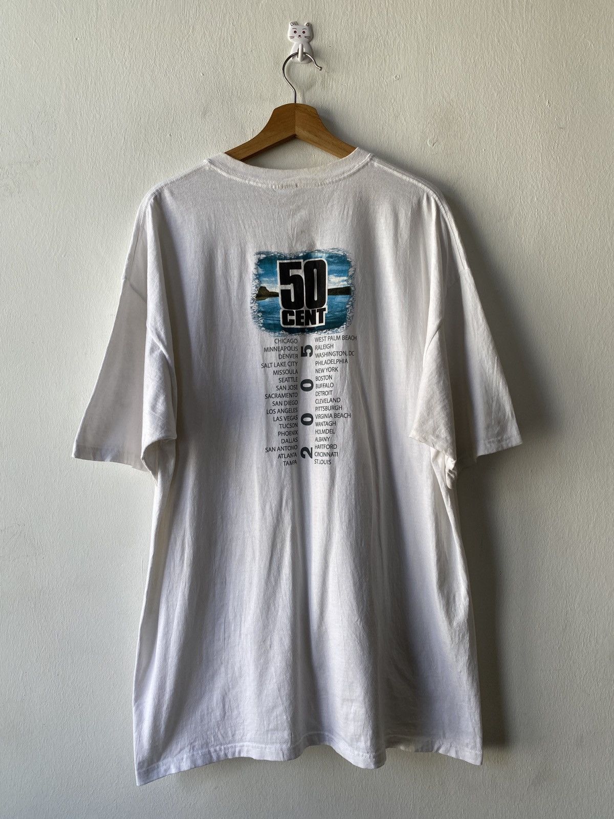 50 Cent × Rap Tees × Vintage Vintage 2005 50 Cent Rapper Tees Size US XL / EU 56 / 4 - 4 Thumbnail