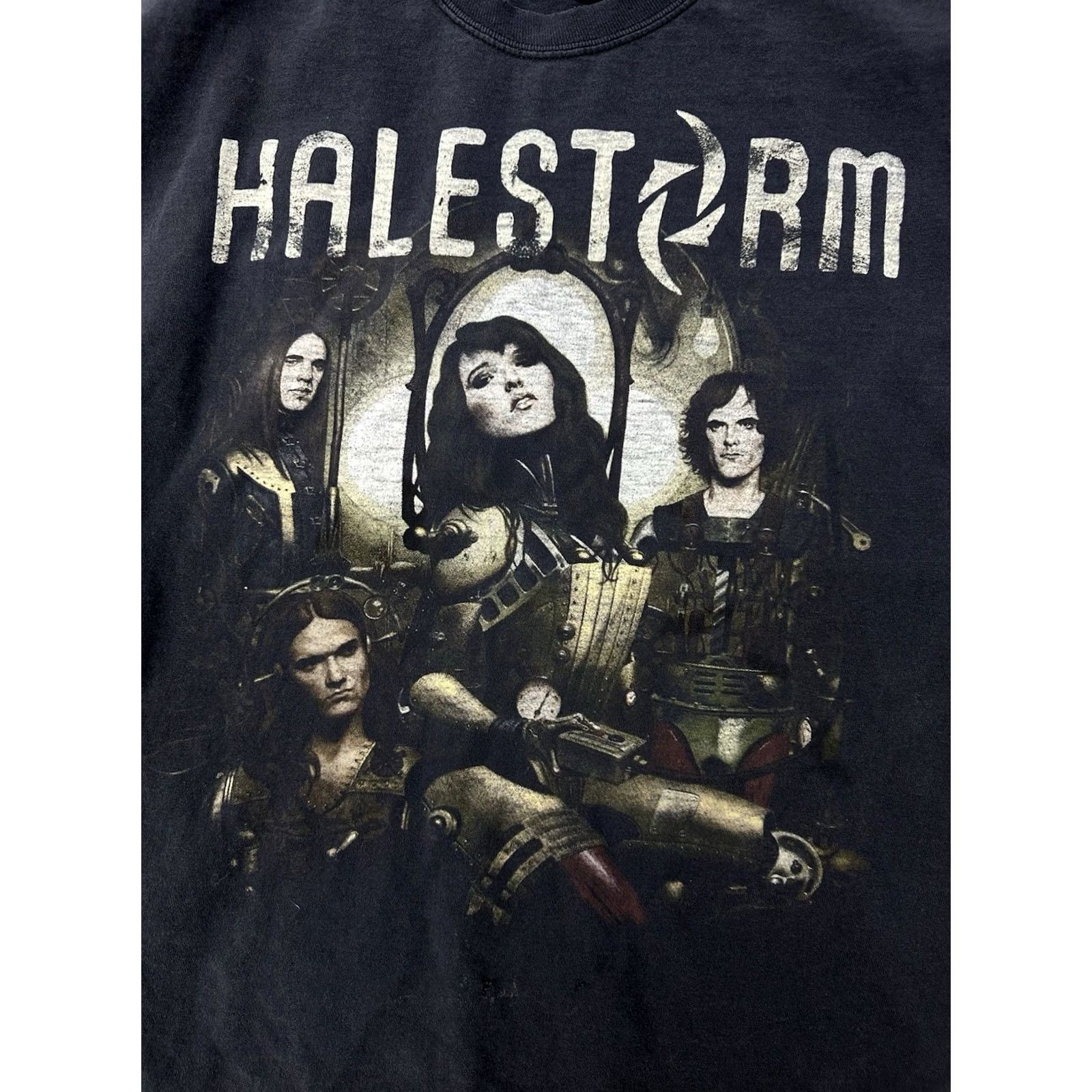 Hanes HALESTORM AMERICAN ROCK BAND Faded Distressed Heavyweight T-Shirt Men’s XL Black Unisex Adults Mens XL Hanes AM194 Personalize Size US XL / EU 56 / 4 - 2 Thumbnail