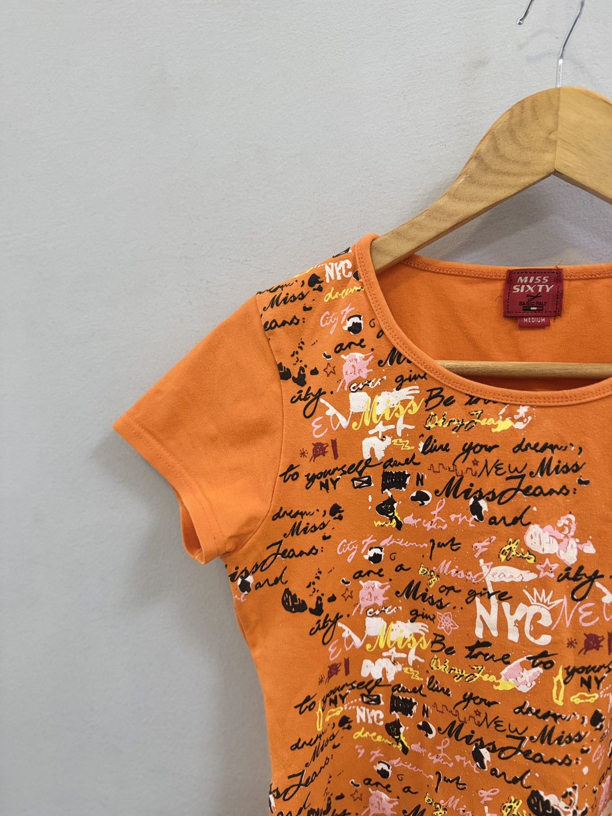 Miss Sixty Y2K Archival jpg overprint patchwork japan style tee shirt Size M / US 6-8 / IT 42-44 - 3 Thumbnail