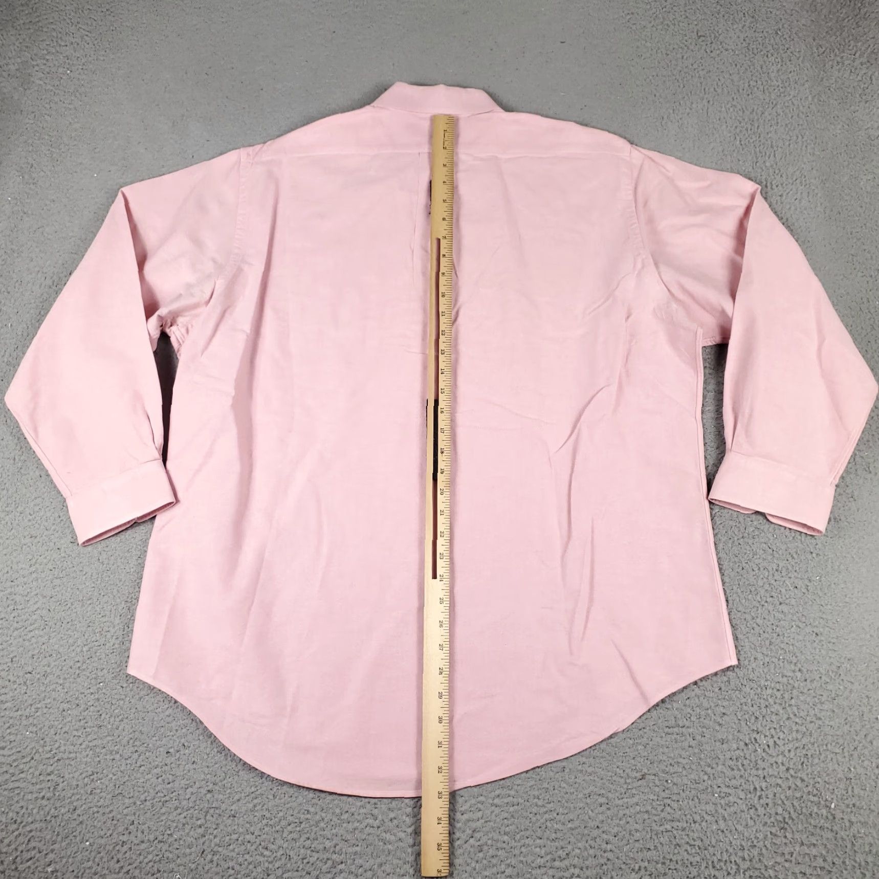 Ralph Lauren Ralph Lauren Shirt Mens 17 Pink Pony Dress Shirt Button Up Long Sleeve STAINED Size 46R - 7 Thumbnail