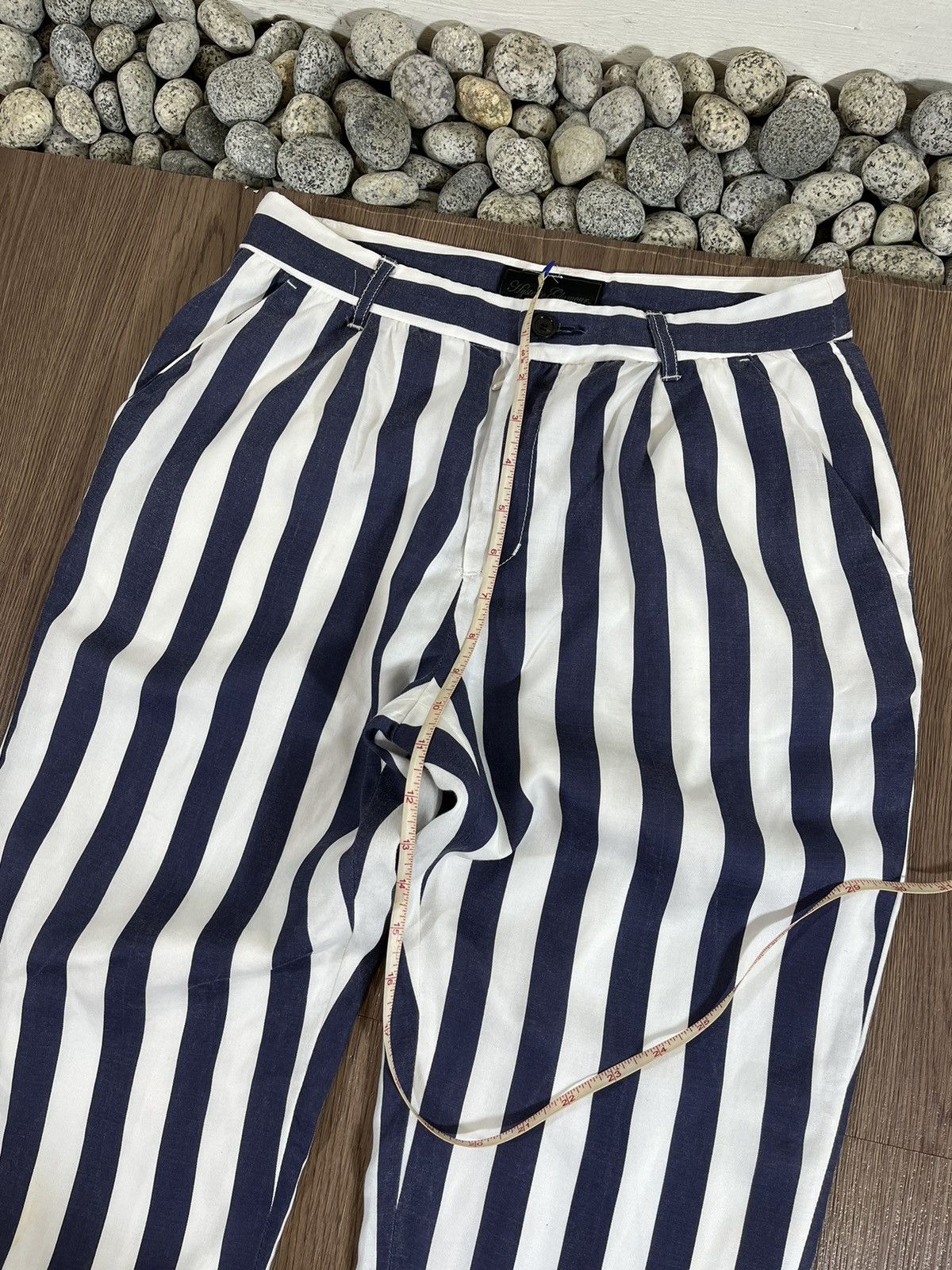 Hysteric Glamour Hysteric Glamour Blue/White Striped Pants Size US 28 / EU 44 - 13 Thumbnail