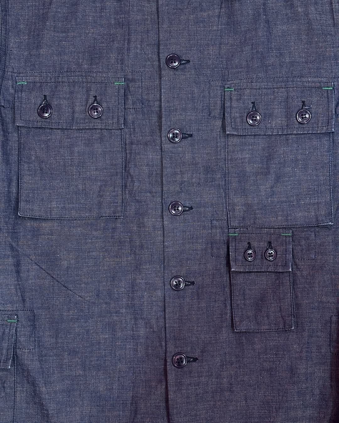 Japanese Brand Sassafras Denim Utility Multipocket Jacket Size US M / EU 48-50 / 2 - 6 Thumbnail