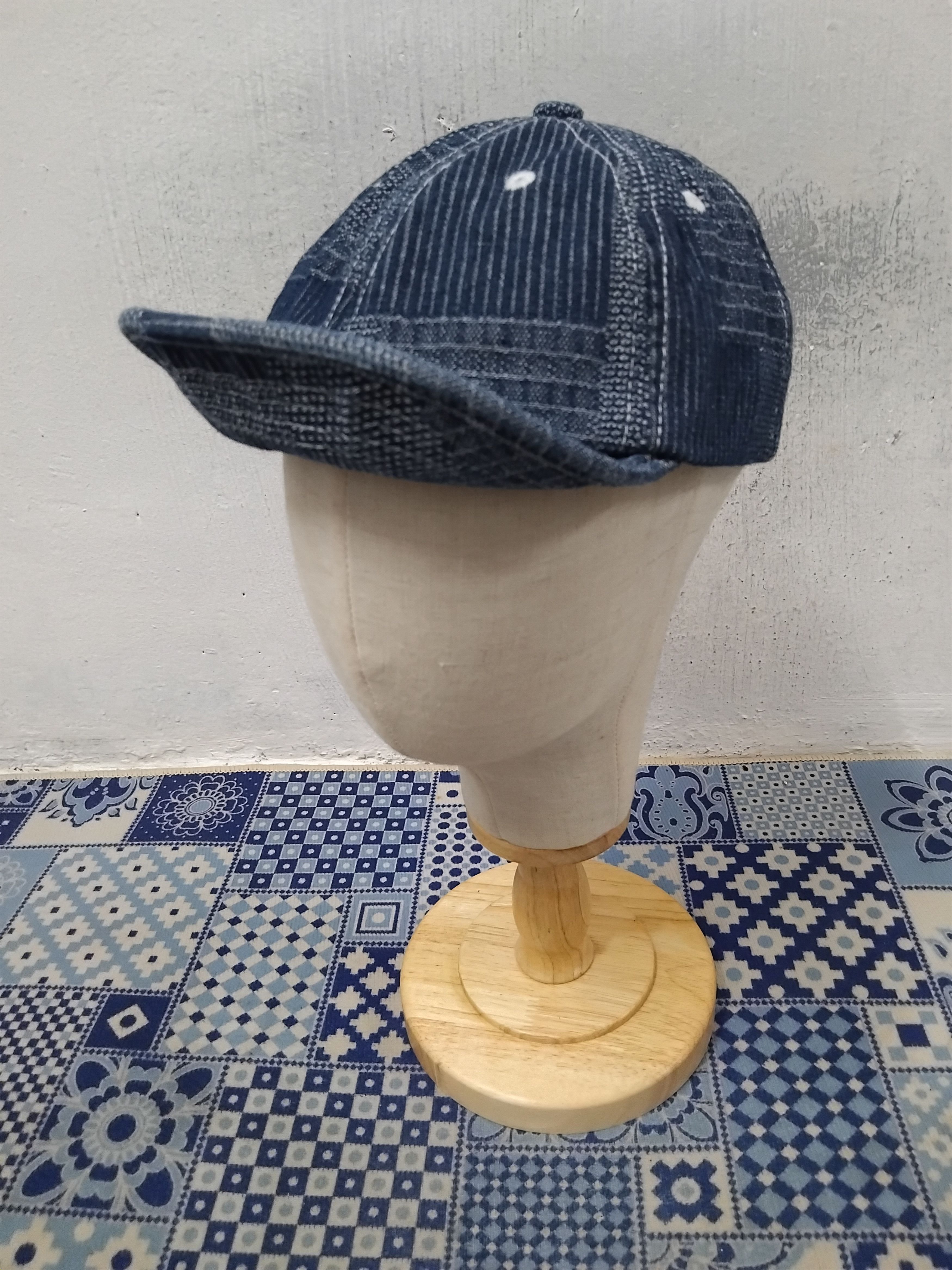 Japanese Brand Shashiko print style kapital inspired cap Size ONE SIZE - 1 Thumbnail