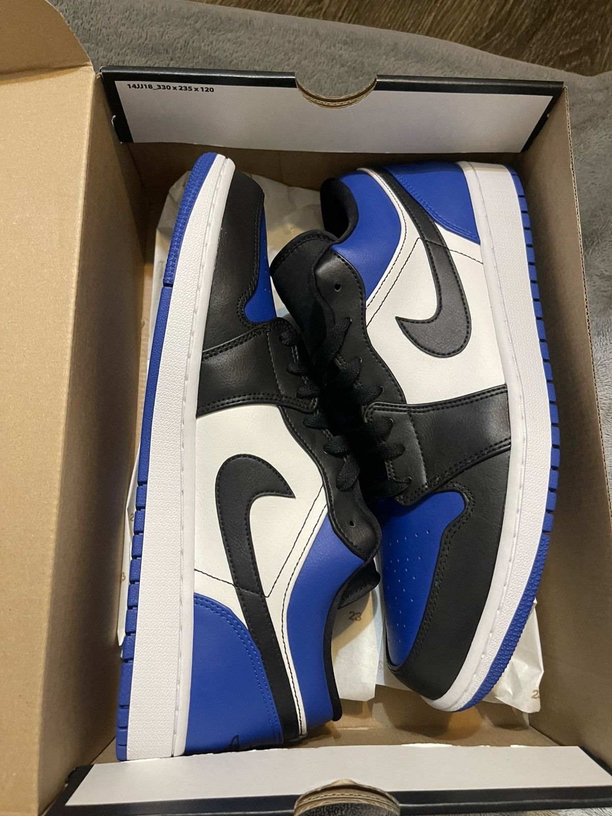 Jordan Brand × Nike Jordan 1 Low - Royal Toe Size US 12 / EU 45 - 4 Thumbnail