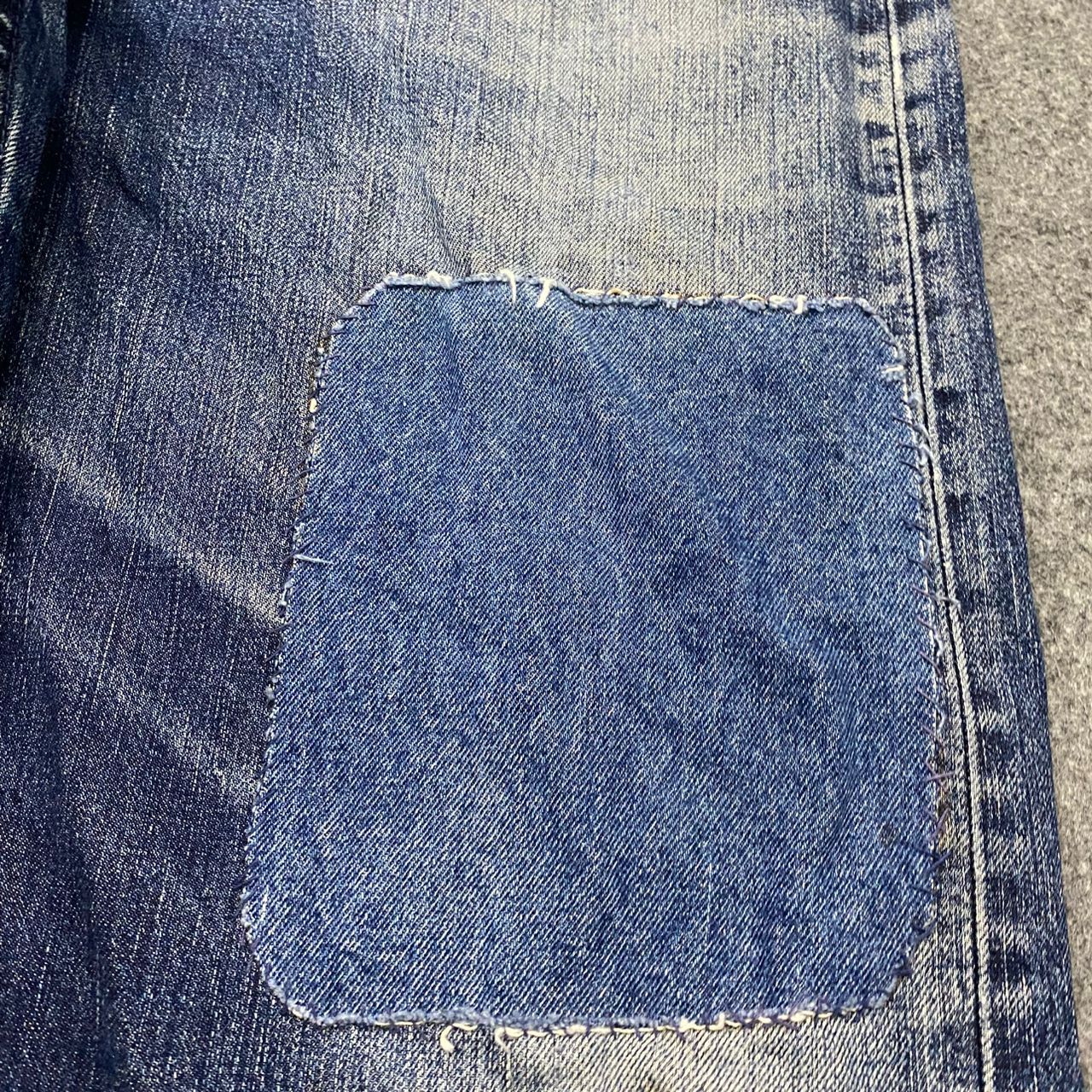 Levi's 💥Vintage Levis 503 Patchwork Denim Kurt Cobain Style Size US 36 / EU 52 - 11 Thumbnail