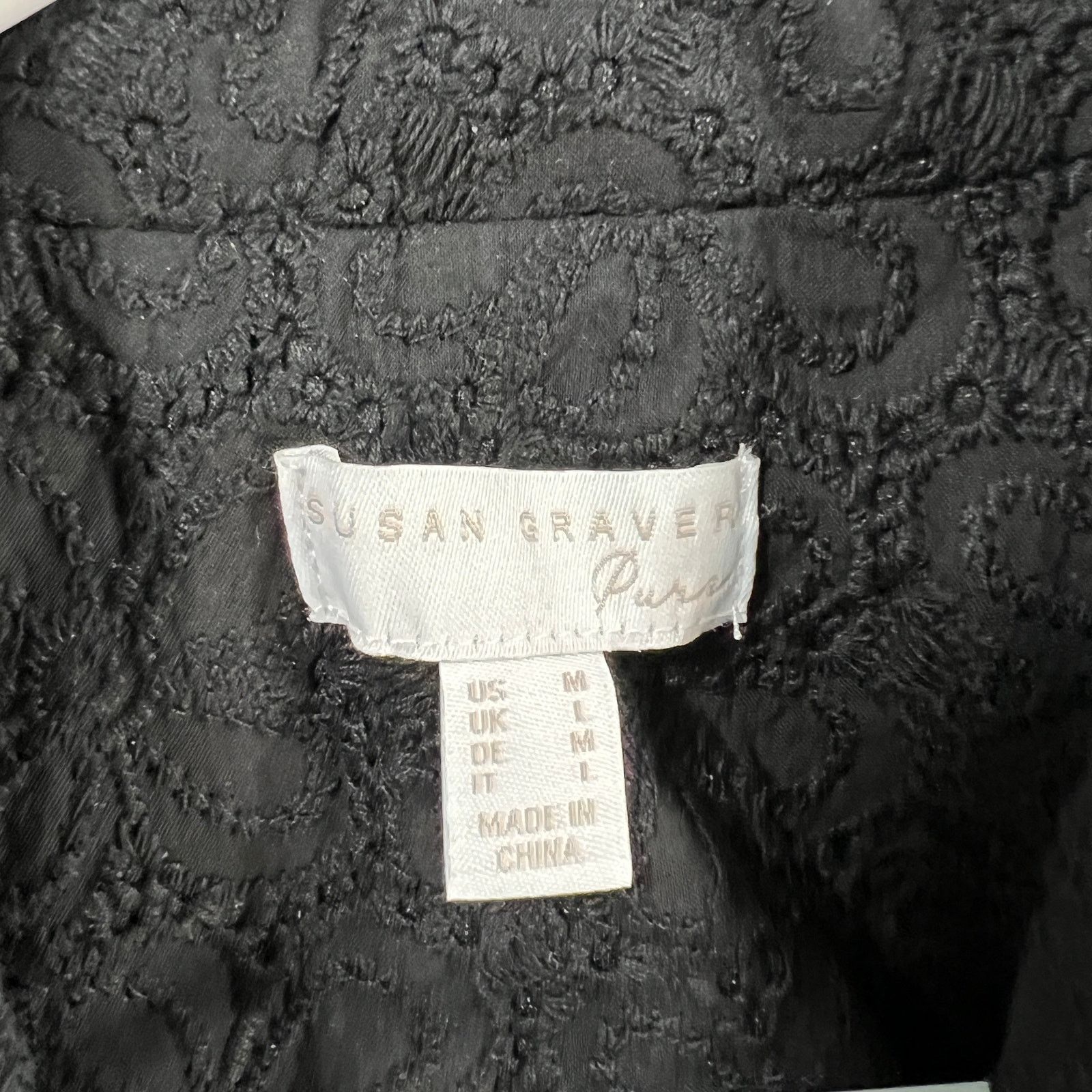Other Susan Graver PURE Cotton Eyelet Shawl Size M / US 6-8 / IT 42-44 - 3 Thumbnail