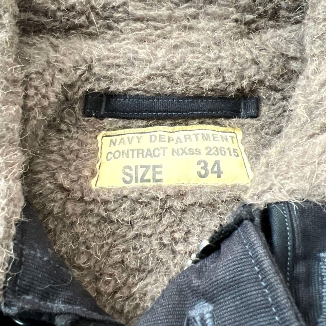 Buzz Rickson's Buzz Rickson's Navy N-1 Deck Jacket USN Stencil Size S Alpaca Lining Navy Crew/Custom Patches Mens Jacket Size US S / EU 44-46 / 1 - 2 Thumbnail
