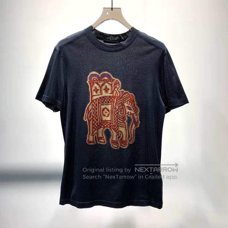 Louis Vuitton Louis Vuitton Elephant embroidered short sleeve Size US M / EU 48-50 / 2 - 1 Thumbnail