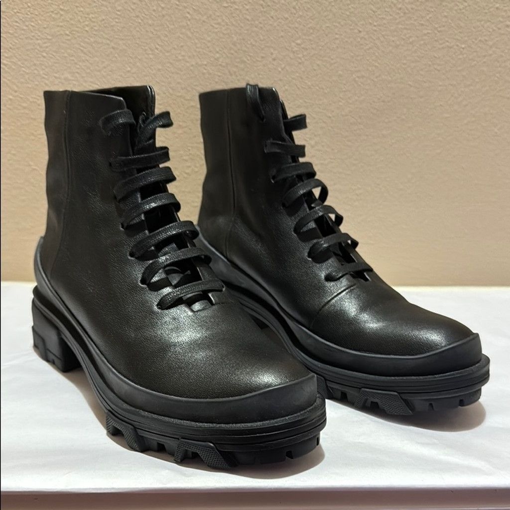 Rag & Bone NWOT Rag & Bone Black Soft Leather Combat Moto Boots Size US 8 / IT 38 - 4 Thumbnail