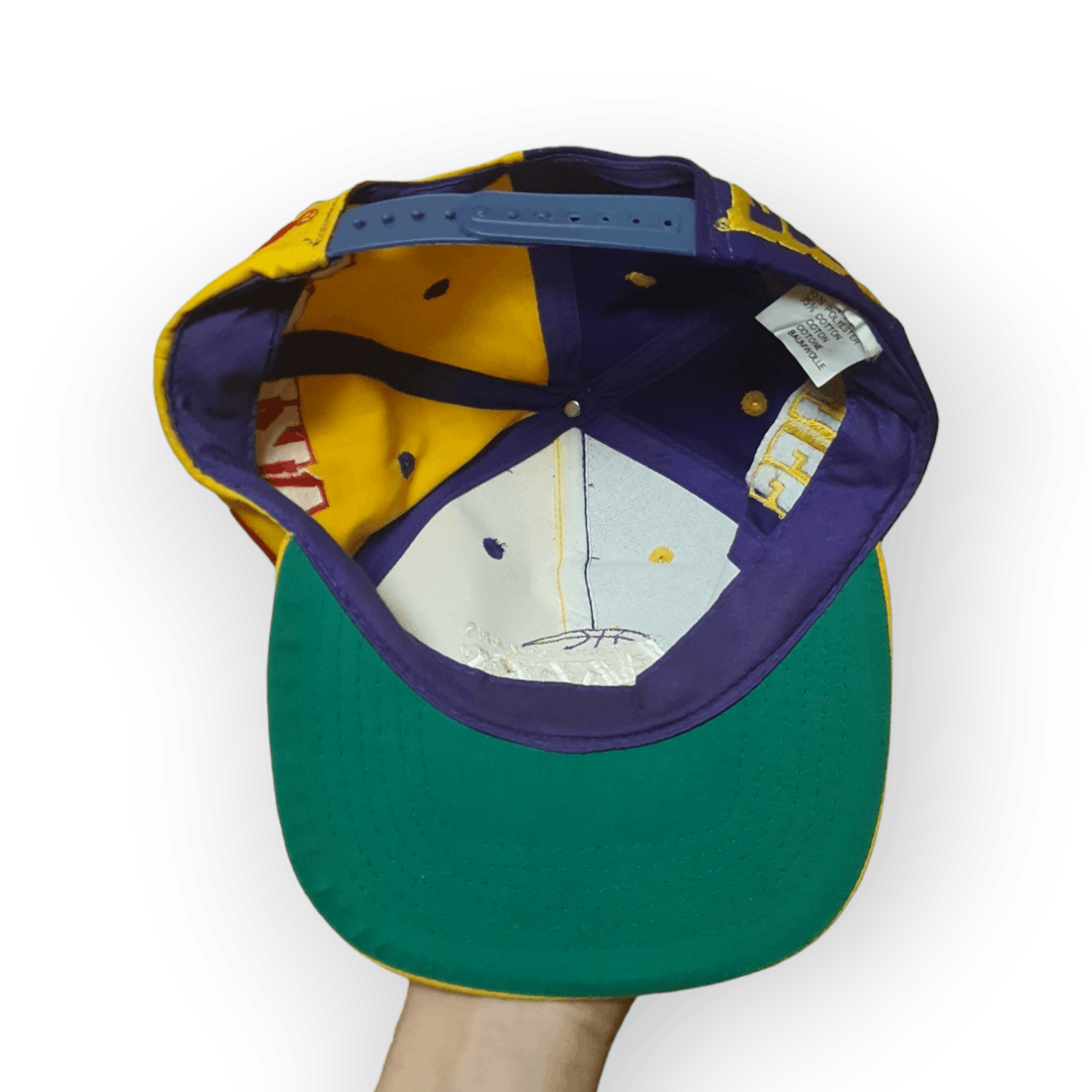 NBA × Vintage Los Angeles Lakers Vintage Purple&Gold Hat Size ONE SIZE - 4 Thumbnail