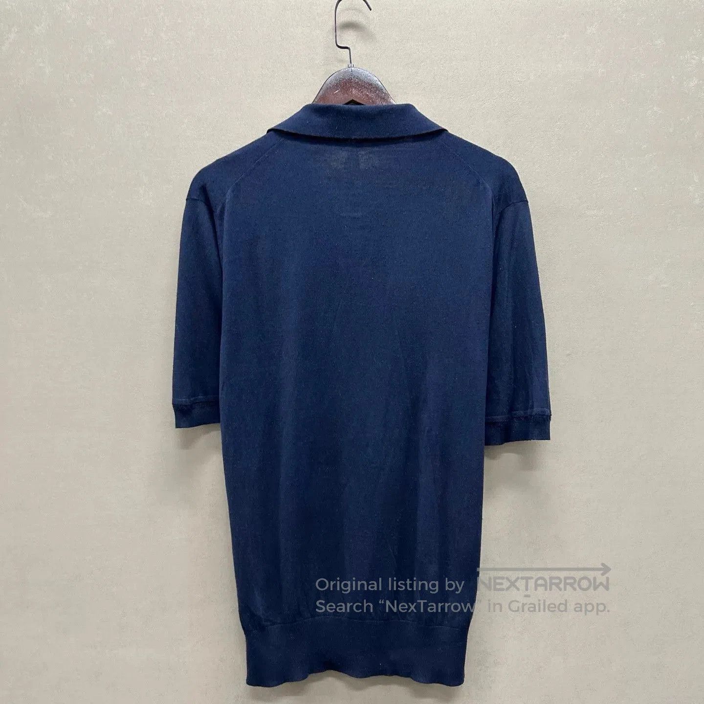 Loro Piana Blue Short-Sleeve Polo Shirt. Size US M / EU 48-50 / 2 - 2 Thumbnail