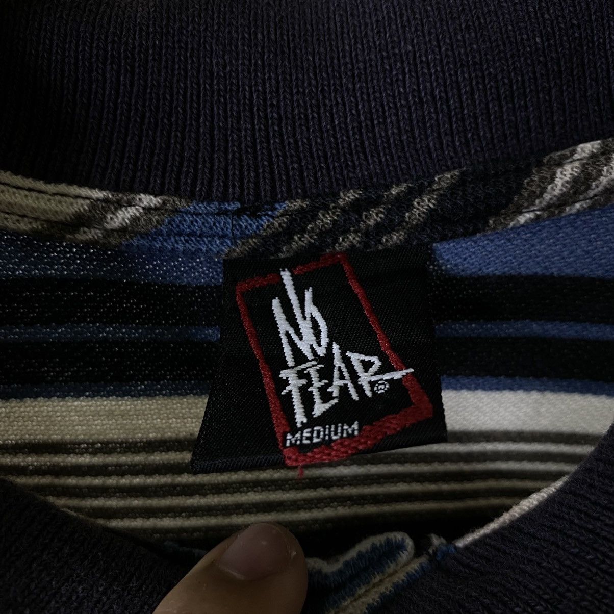 No Fear Vintage 2000s No Fear Skateboard Stripes Polo T Shirt Size US L / EU 52-54 / 3 - 3 Thumbnail