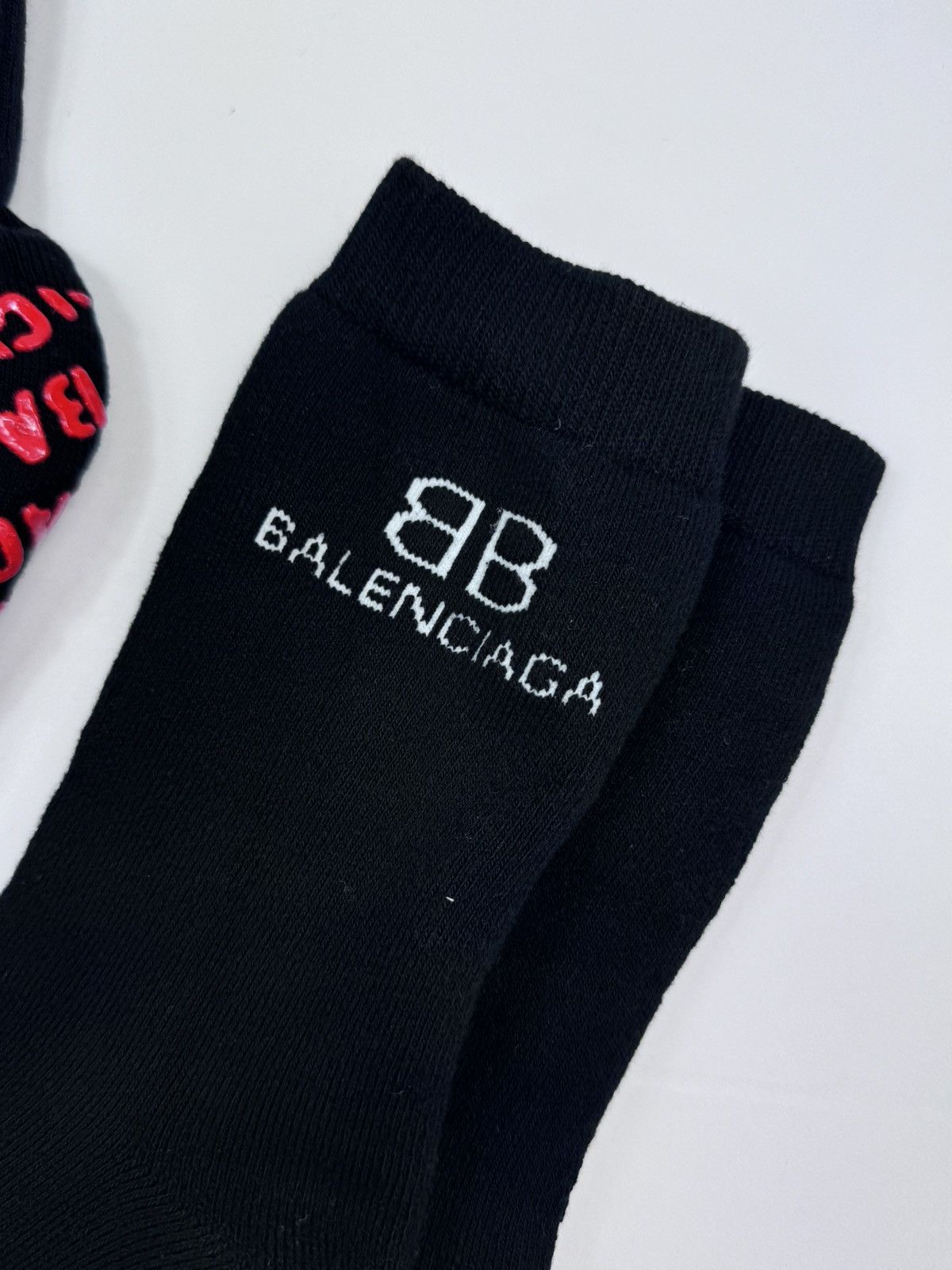 Balenciaga LOGO PRINT SOCKS x2 Size ONE SIZE - 3 Thumbnail